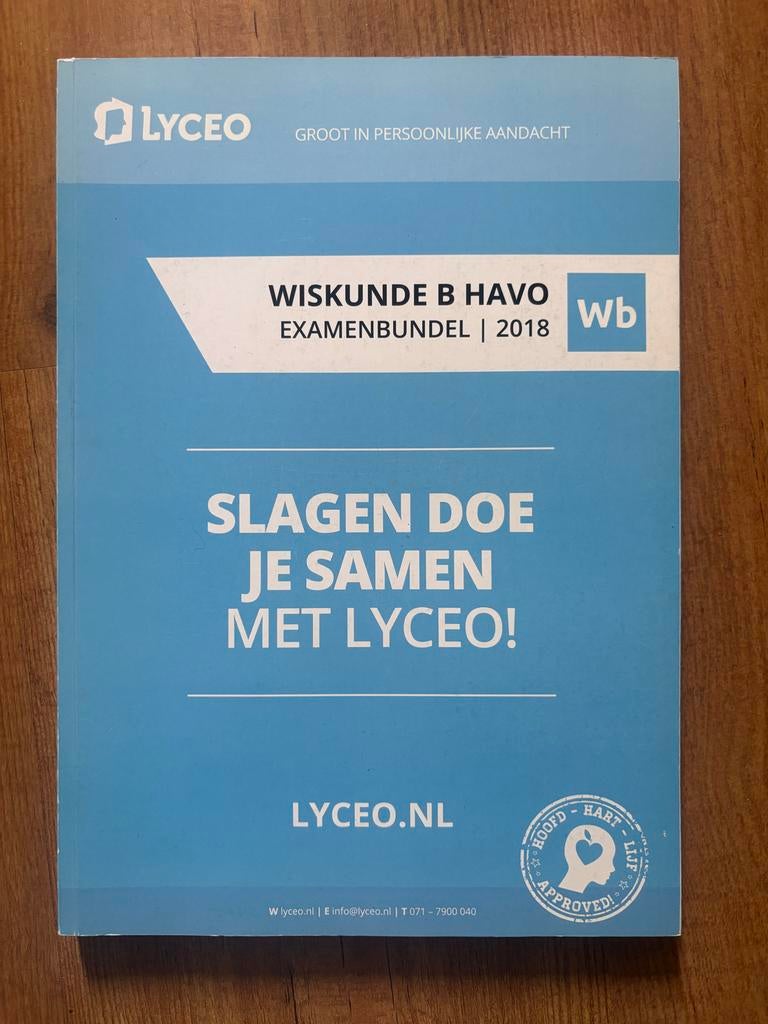 Wiskunde B HAVO Examenbundel 2018, Boeken, Ophalen of Verzenden, Gelezen, HAVO, Wiskunde B
