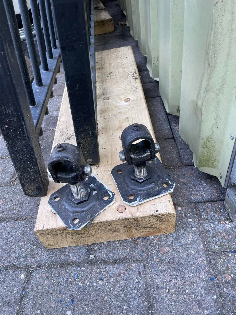 Sierpoort zwart, inclusief scharnieren, Tuin en Terras, Tuinhekken en Hekwerk, Ophalen, Met poort, Gebruikt, Sierhekwerk