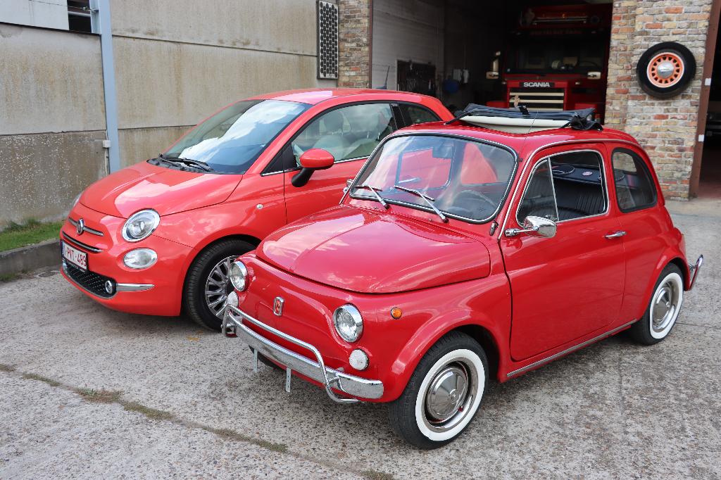 Oldtimer Fiat 500, Achterwielaandrijving, Zwart, Overige carrosserieën, Handgeschakeld