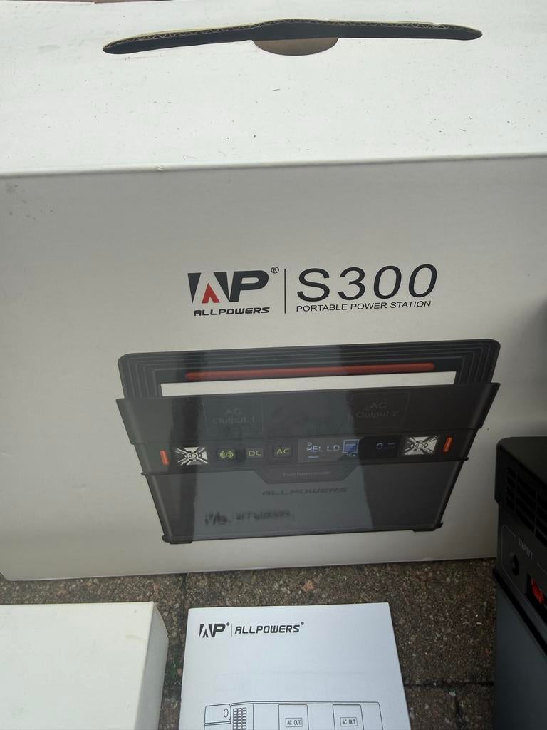 ALLPOWERS Zonnegeneratorset 300W (S300 Plus + SP027 100W), Ophalen of Verzenden, Nieuw, Compleet systeem, 200 wattpiek of meer