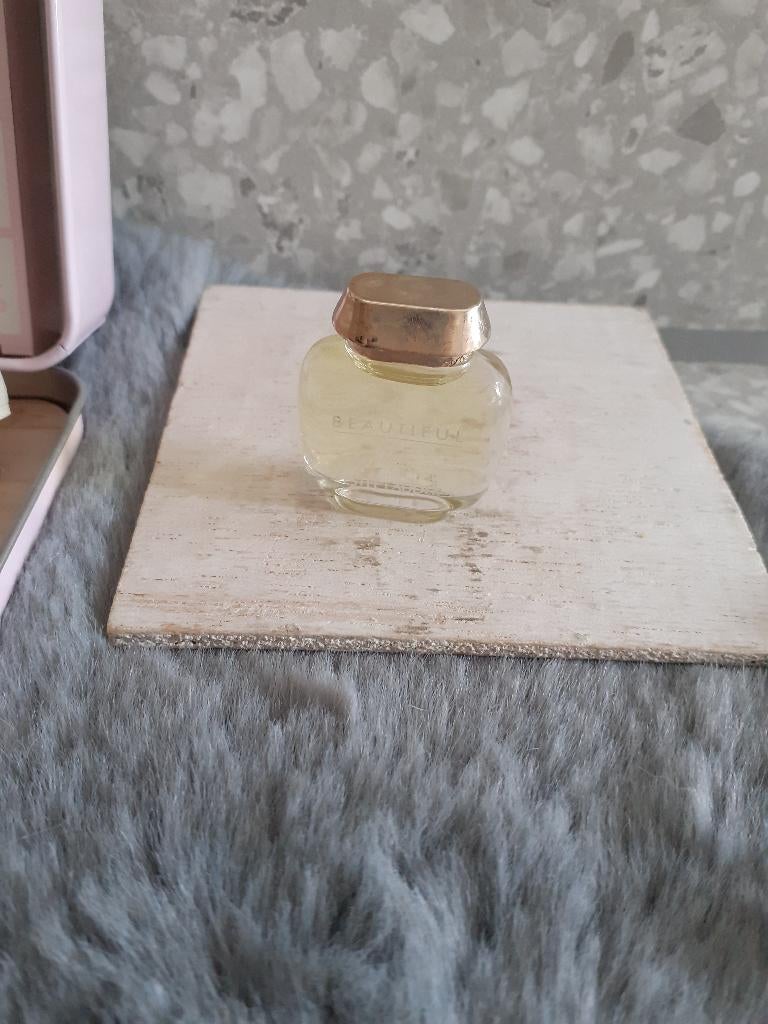 parfumminiatuur estee lauder beautiful, Ophalen, Zo goed als nieuw, Miniatuur, Gevuld