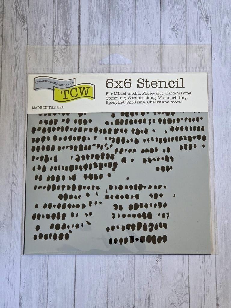 Crafters Workshop Stencil - Corncob Etching, Ophalen of Verzenden, Nieuw, Overige typen