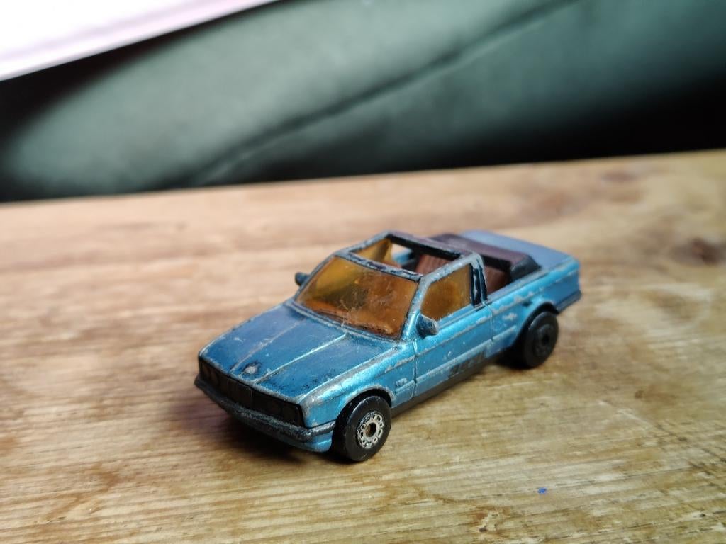 Matchbox BMW 323i Cabriolet BLAUW, Ophalen of Verzenden, Zo goed als nieuw, Auto