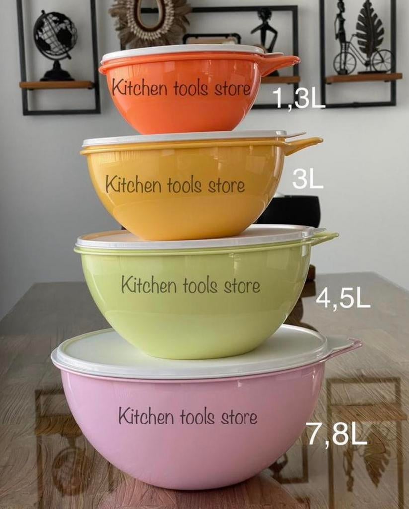 Tupperware Super kommen set deegkom schudkom beslag mengkom, Huis en Inrichting, Keuken | Tupperware, Nieuw, Bak of Kom, Ophalen of Verzenden