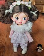 Bjd 21 cm , OOAK face-up, Sto Doll , fullset + hobbelpaard., Ophalen of Verzenden, Zo goed als nieuw, Pop
