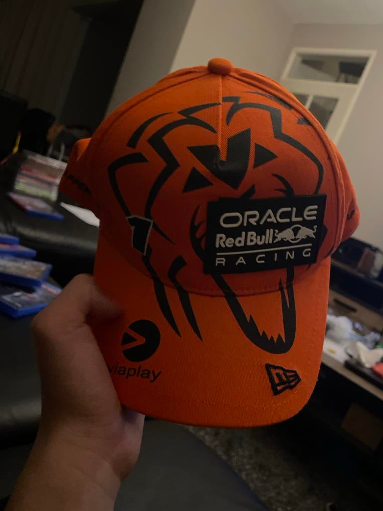 Red Bull Racing Max Verstappen F1 Cap Oranje, Ophalen, Nieuw, One size fits all, Pet