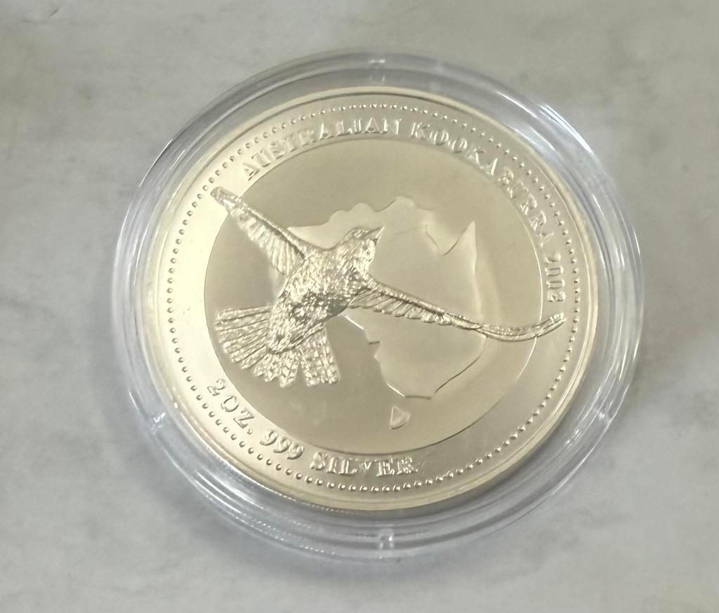 2oz zilver 2002 Australian Kookaburra 999 zilver, Ophalen of Verzenden, Zilver