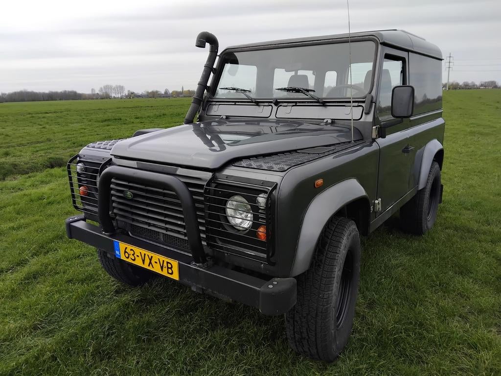 Te koop Land Rover Defender 90 grijs kenteken td5 Defender, Auto's, Land Rover, Particulier, Te koop