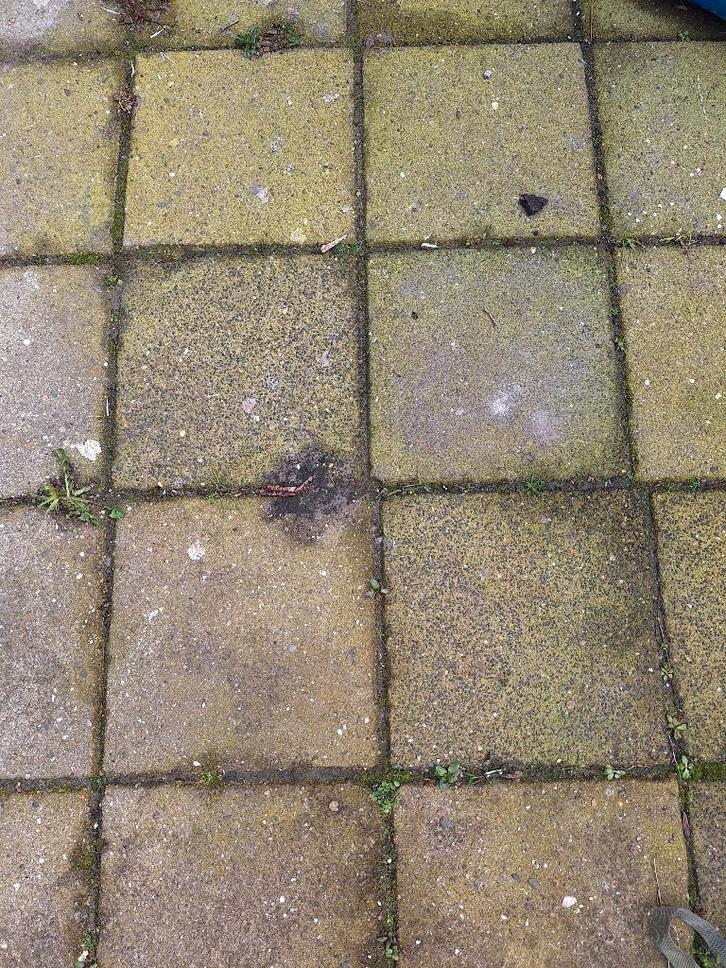 Stoeptegels 30 x 30 cm min. 165 stuks, Tuin en Terras, Tegels en Klinkers, Gebruikt, Terrastegels, Beton, Ophalen