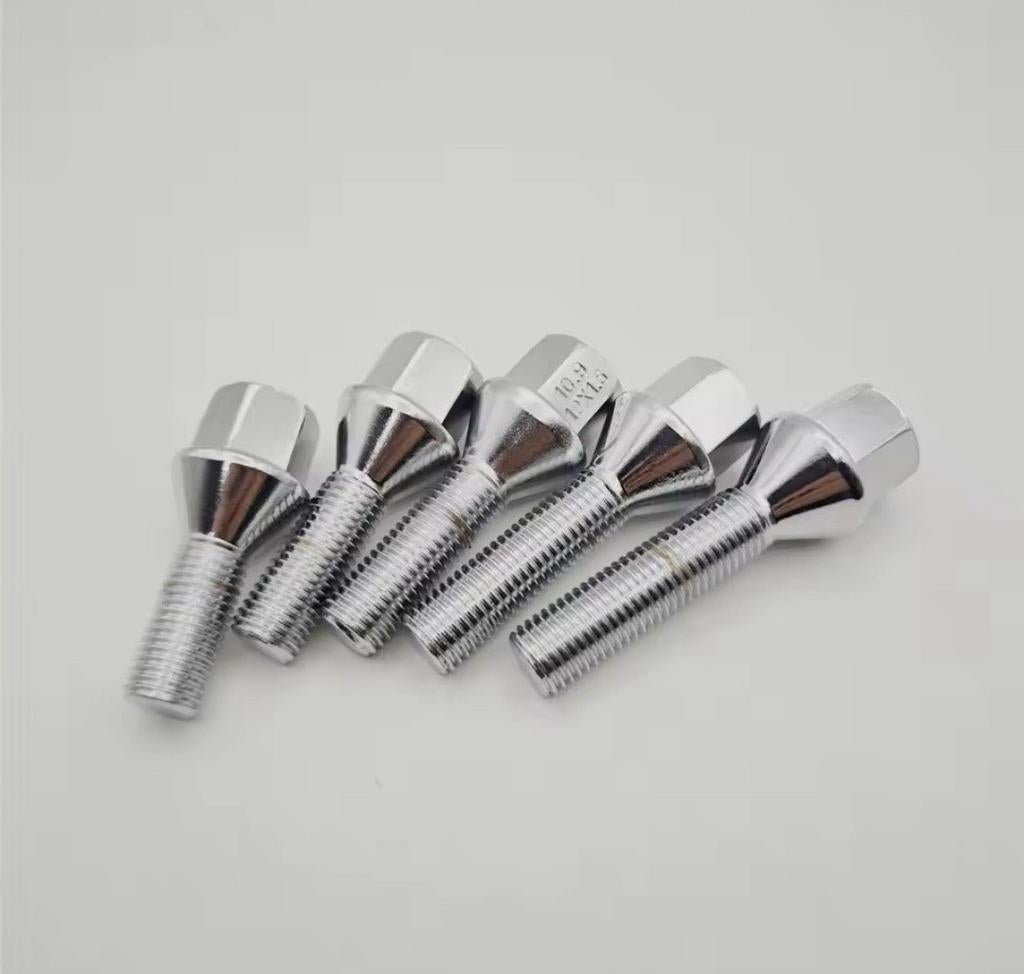 Wielbouten moeren M12 chrome look, Ophalen of Verzenden, Nieuw