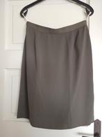 Grijze gevoerde rok met zijsplit. Maat 42, Maat 42/44 (L), Ophalen of Verzenden, Zo goed als nieuw, Grijs