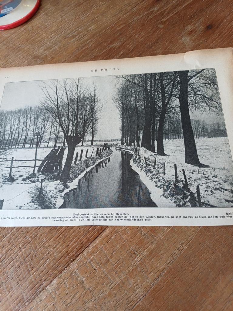 Knipsel beekgezicht Diepenveen 1923, Ophalen of Verzenden, 1920 tot 1940, Knipsel(s)