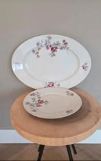 Vintage Bohemia serveerschaal en bord, Ophalen of Verzenden