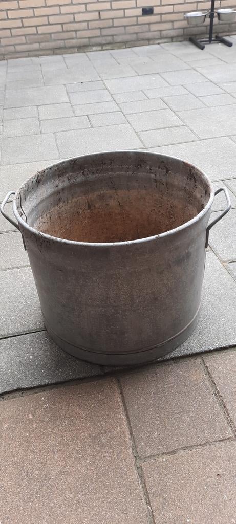 Zink, Ophalen of Verzenden, Rond, Metaal, Minder dan 30 cm