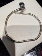 Originele zilveren Pandora armband 19 cm, Gebruikt, Ophalen of Verzenden, Met bedels of kralen, Zilver