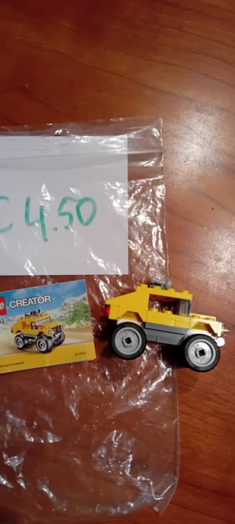 lego creator terrein wagentje compleet, Ophalen of Verzenden, Zo goed als nieuw
