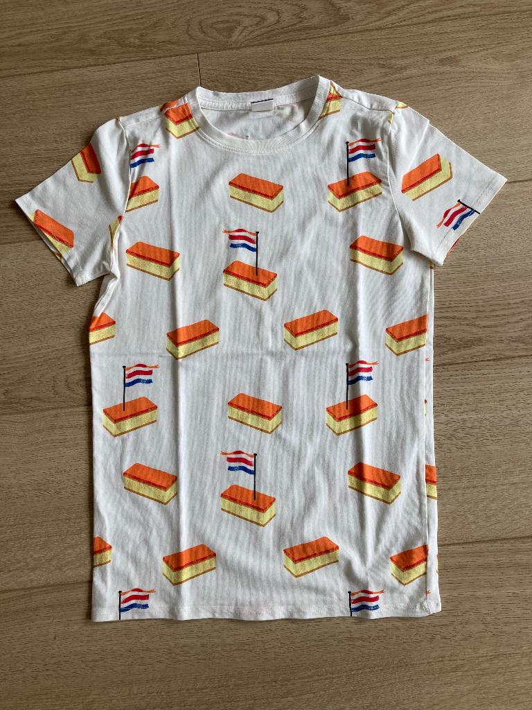 Z.g.a.n. T-shirt Koningsdag tompouce Hema, Meisje, Ophalen of Verzenden, Zo goed als nieuw, Shirt of Longsleeve