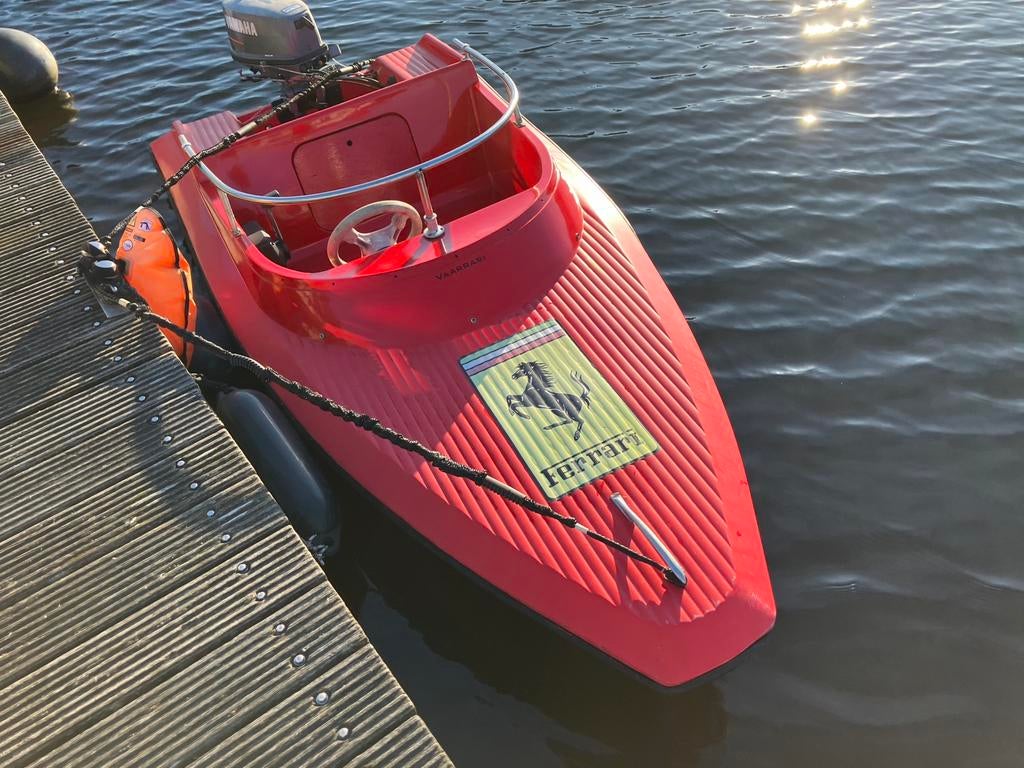 Vaarrari Spitfire met Yamaha 5pk motor, Watersport en Boten, Motorboten en Motorjachten, Ophalen, Gebruikt, Minder dan 10 pk, Tot 6 meter
