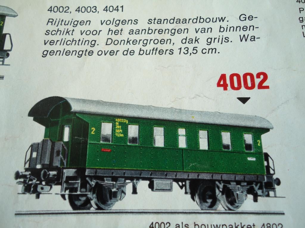 Marklin donderbus 4002, Hobby en Vrije tijd, Modeltreinen | H0, Ophalen, Wisselstroom, Gebruikt, Wagon