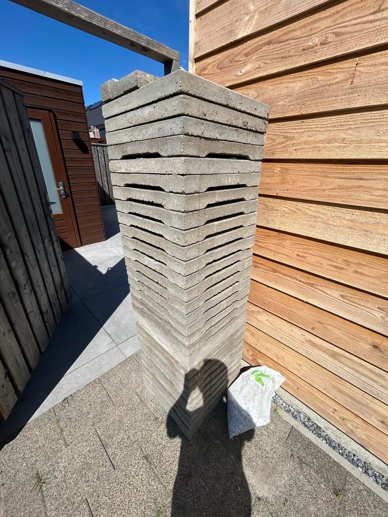 60x60 Terrastegels - Gebruikt, Ophalen, Gebruikt, 10 m² of meer, Beton