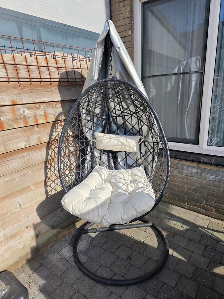 Hangstoel met hoes, Tuin en Terras, Tuinstoelen, Gebruikt, Ophalen