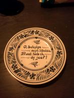 Delfts blauw  spreuk wandbord schylge Terschelling, Ophalen of Verzenden