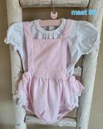 Roze salopette met roezels en wit shirtje Deolinda maat 86, Kinderen en Baby's, Babykleding | Maat 86, Ophalen of Verzenden, Nieuw
