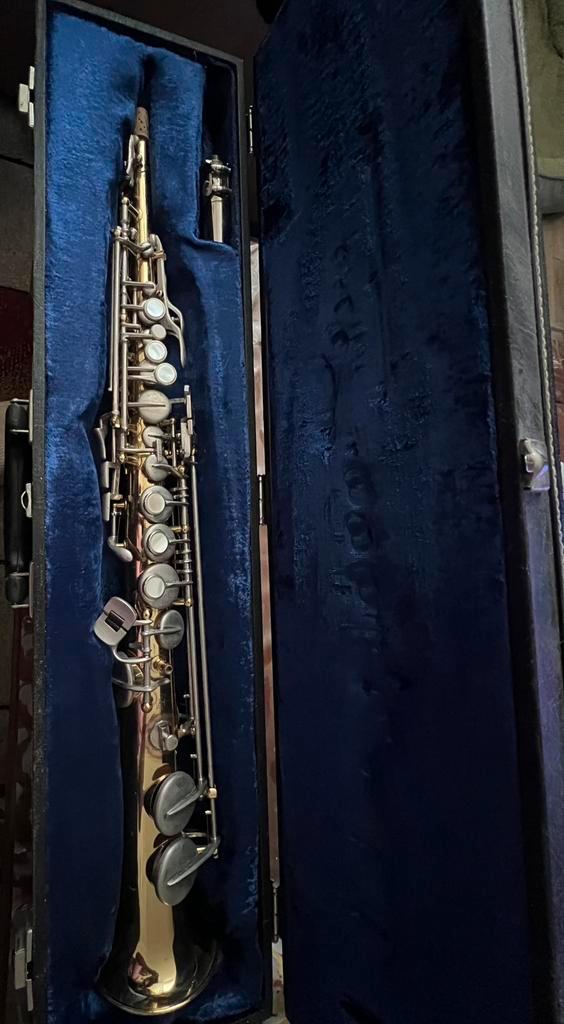 Super mooie en unieke Borgani Macerata Sopraan, Muziek en Instrumenten, Blaasinstrumenten | Saxofoons, Zo goed als nieuw, Sopraan