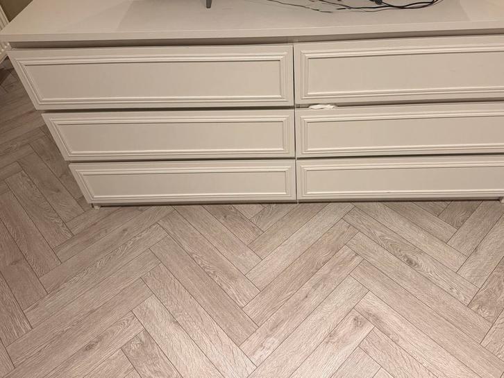 Ikea Malm Dressoir - DIY, Huis en Inrichting, Kasten | Dressoirs, Gebruikt, 150 tot 200 cm, 25 tot 50 cm, Met lade(s), Overige houtsoorten