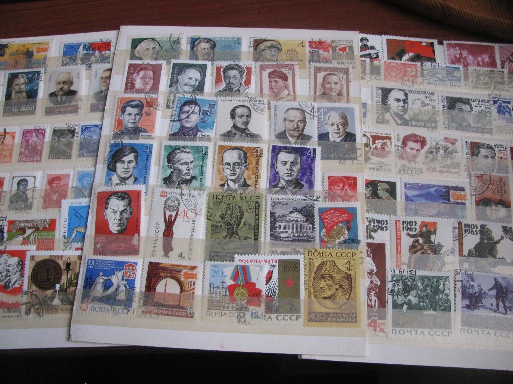 Ca 90 Oude Postzegels - CCCP / Rusland o.a Lenin, Verzenden, Gestempeld, Overige thema's