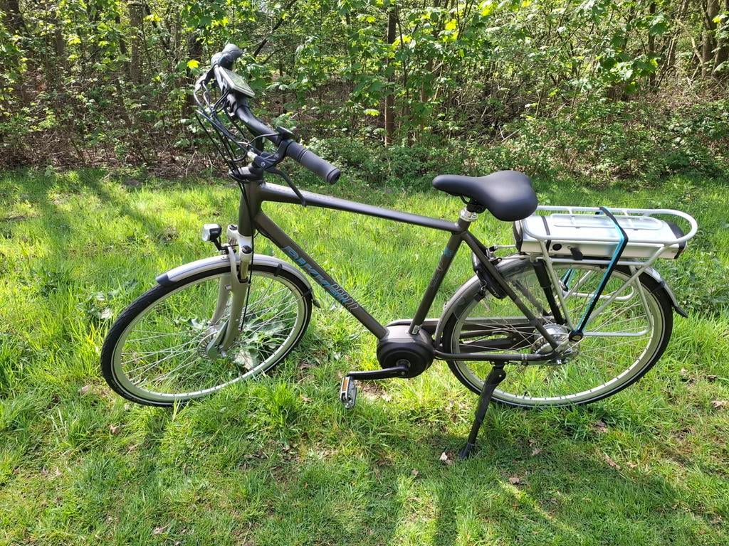 Bikkel Ibee middenmotor elektrische herenfiets, Fietsen en Brommers, Elektrische fietsen, Zo goed als nieuw, 50 km per accu of meer