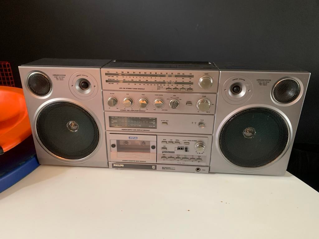 Philips D8614 Stereo Sound Machine Boombox gettoblaster, Ophalen of Verzenden, Gebruikt, Overige typen