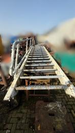 Stalen trap met bordes en leuning - 410 cm hoog, Ophalen, Gebruikt, Trap, 4 meter of meer