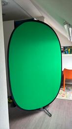 Opvouwbaar Greenscreen/Bluescreen met standaard, Ophalen, Zo goed als nieuw, Statief of Scherm