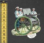 Matrozen met Nordenfelt kanon antiek poezieplaatje (776), Verzamelen, Poesieplaatjes, Ophalen of Verzenden