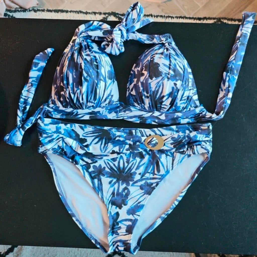 Nieuwe Cyell bikini - Blauw/Wit met print, Kleding | Dames, Badmode en Zwemkleding, Blauw, Nieuw, Ophalen of Verzenden, Cyell