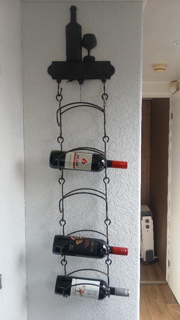 Wijnrek, Huis en Inrichting, Woonaccessoires | Wijnrekken, Ophalen of Verzenden, Zo goed als nieuw, Metaal, 5 tot 15 flessen
