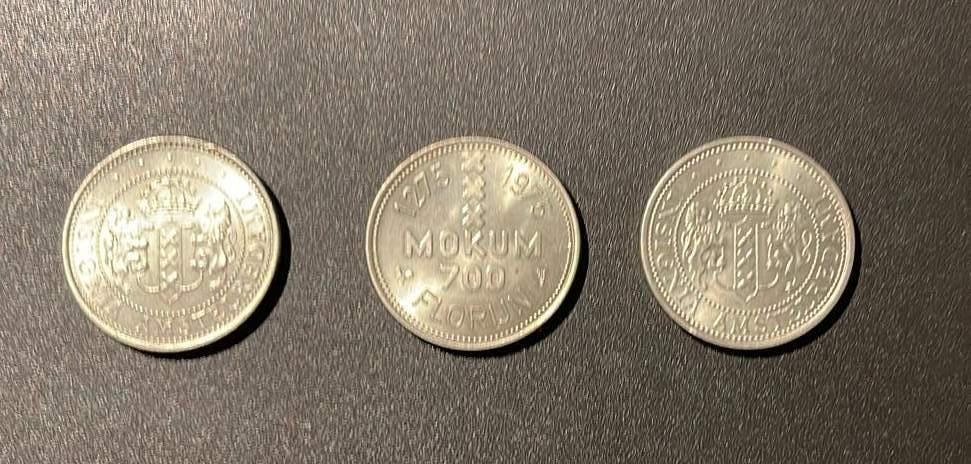 Mokum 700 jaar Florijnen 1975, Postzegels en Munten, Penningen en Medailles, Ophalen of Verzenden, Overige materialen, Nederland