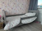 Grijs juniorbed, Ophalen, 160 tot 180 cm, 70 tot 85 cm, Lattenbodem