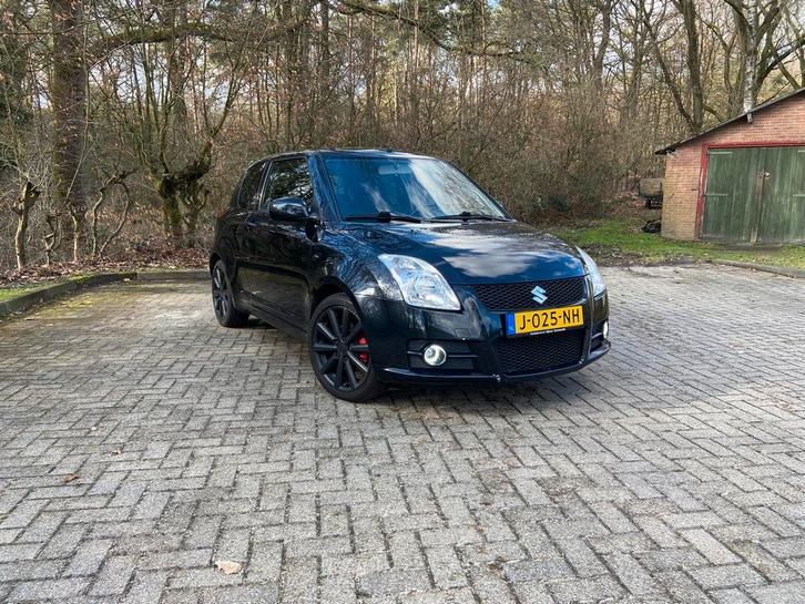 Suzuki Swift 1.6 3D Sport 2008 Zwart, Auto's, Suzuki, Particulier, Swift, Benzine, E, Hatchback, Handgeschakeld, Geïmporteerd