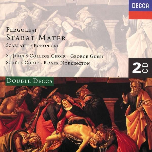 Pergolesi Stabat Mater Scarlatti Dubbel CD, Ophalen of Verzenden, Barok, Gebruikt, Orkest of Ballet