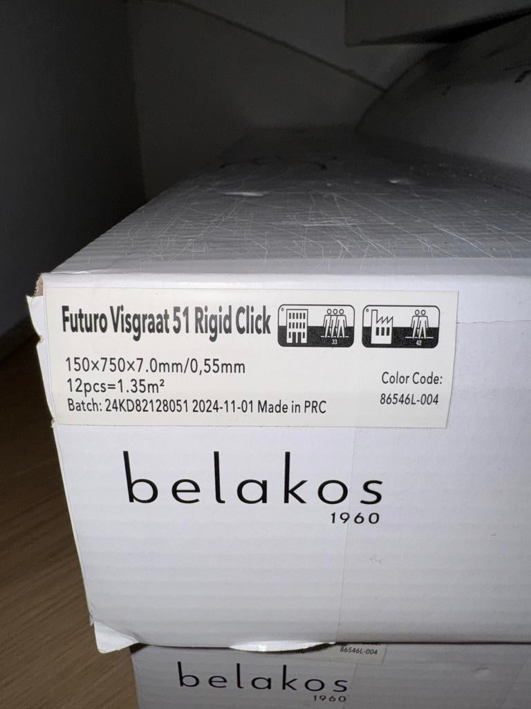 Belakos visgraat futuro 51 click, Ophalen, 50 tot 150 cm, Zo goed als nieuw, 10 m² of meer