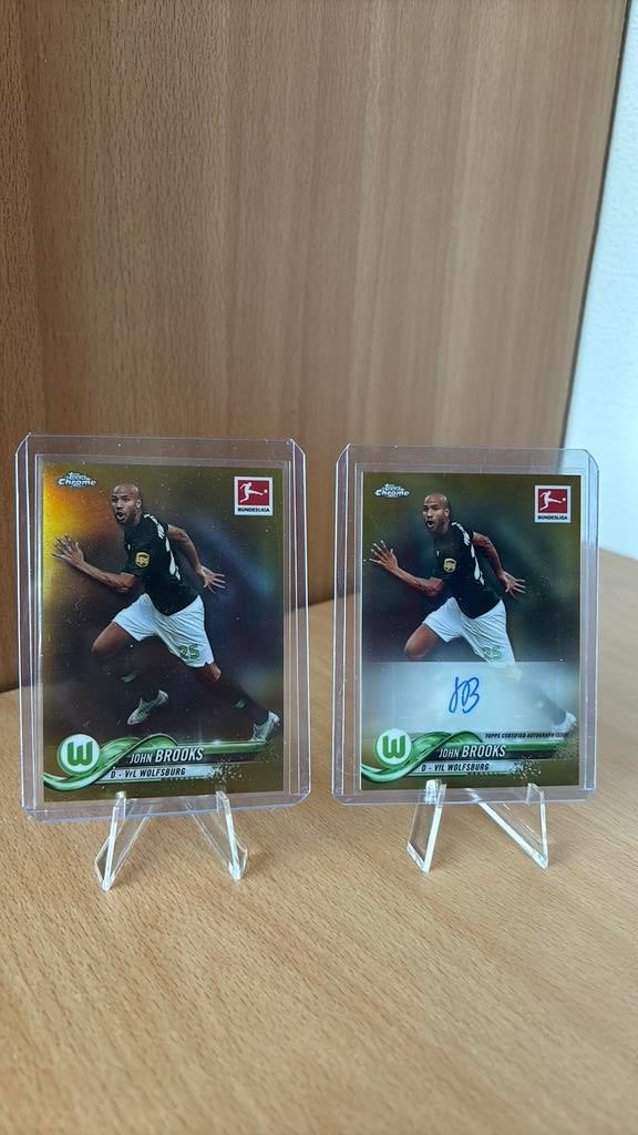 John Brooks - Auto - Wolfsburg - Topps Chrome - /50, Ophalen of Verzenden, Zo goed als nieuw