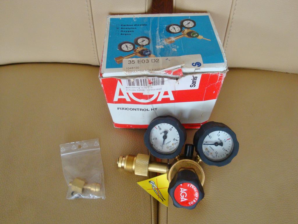 Nieuw AGA reduceerventiel acetyleen Fixicontrol HT, Doe-het-zelf en Verbouw, Gereedschap | Lasapparaten, Ophalen of Verzenden