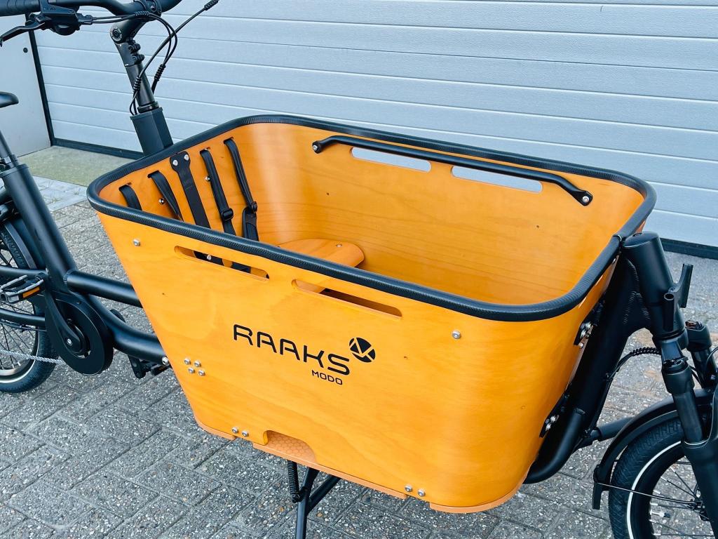 Raaks Modo Elektrische bakfiets tweewieler NIEUW!, Fietsen en Brommers, Fietsen | Bakfietsen, 4 kinderen of meer, Huif, Niet ingevuld