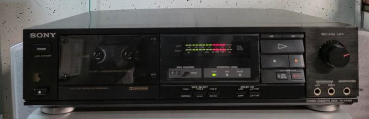 Vintage Sony TC-FX400 casettedeck, Audio, Tv en Foto, Cassettedecks, Enkel, Sony, Tiptoetsen, Tape counter, Ophalen of Verzenden