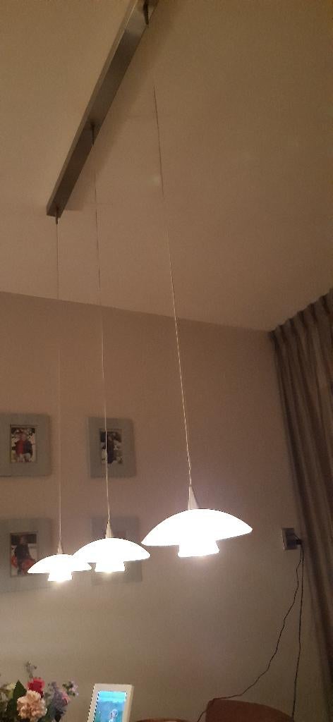 plafondlamp met 3 lichtpunten, Huis en Inrichting, Lampen | Plafondlampen, Ophalen of Verzenden, Nieuw, Glas, Moderne hanglamp
