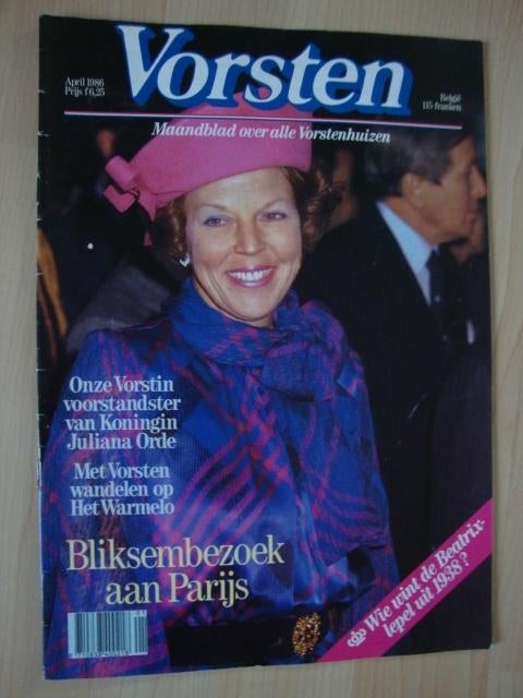 TIJDSCHRIFT VORSTEN 1986, Ophalen of Verzenden, Gelezen