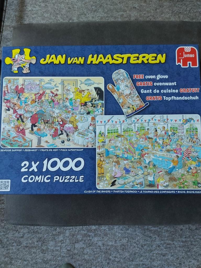 Jan van Haasteren puzzel zeebanket en taarten toernooi, Ophalen, Zo goed als nieuw