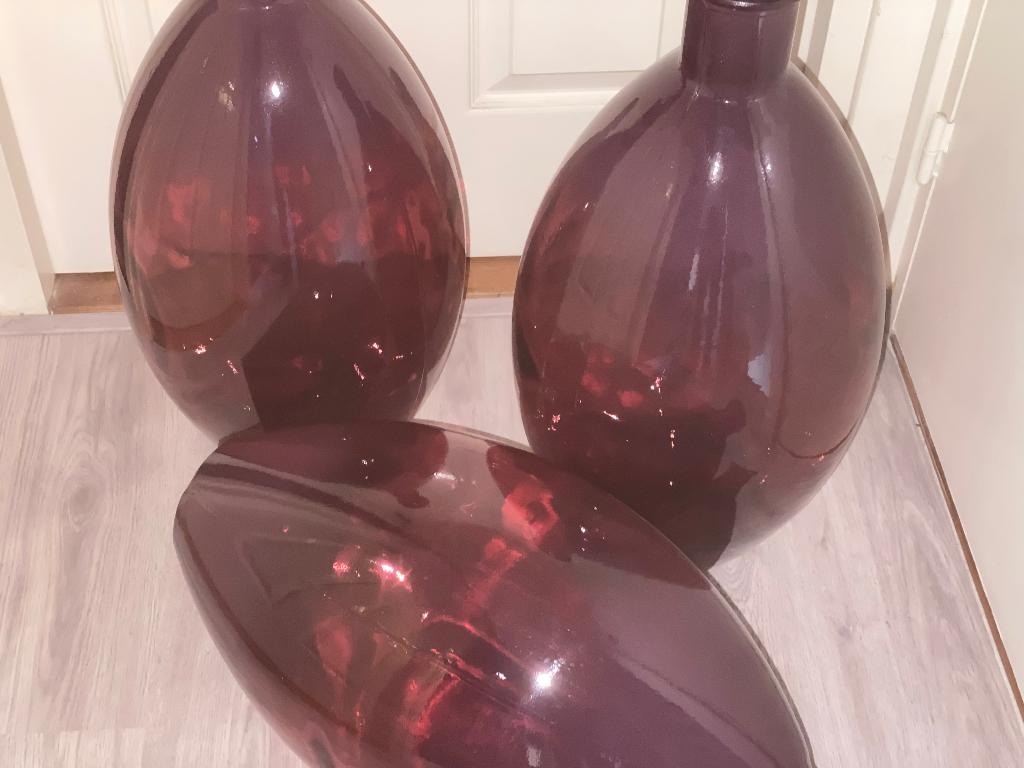 Glazen vazen 60cm hoog, Ophalen, Overige kleuren, 50 tot 75 cm, Glas